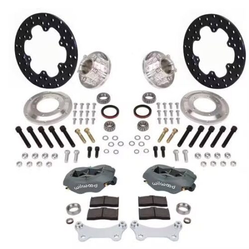 Wilwood Disc Brake Kit for 49-54 Chevy Spindles, 4-Piston, Steel Rotor