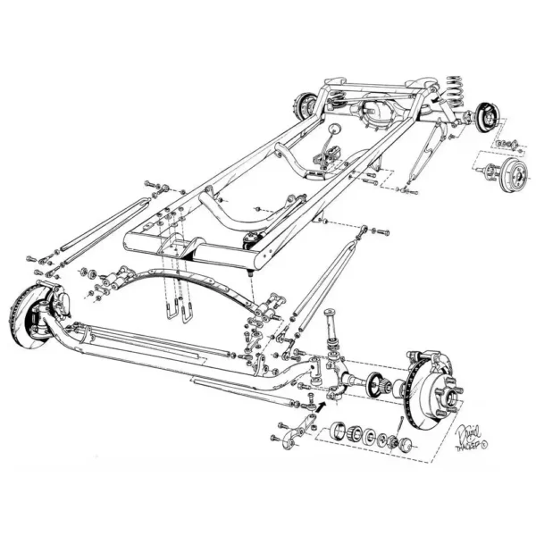 1923 Plain Budget T-Bucket Frame Assembly, Ford - Image 2