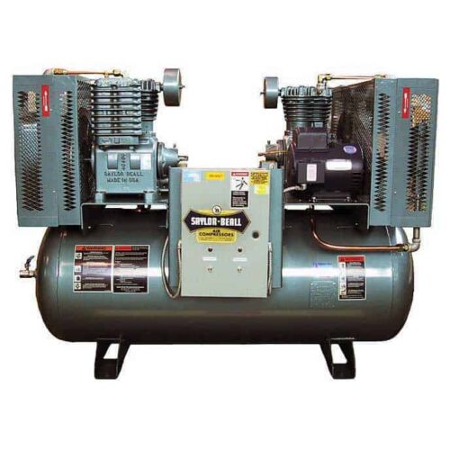 Saylor-Beall Pressure Lubricated Duplex 10 HP 200 Gal Model X-PL-451020