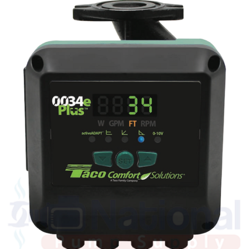 Taco 0034eP-F2 ECM High Efficiency Circulator Pump Digital